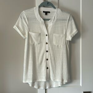 Cable & Gauge Short Sleeve Button Down Shirt NWOT
